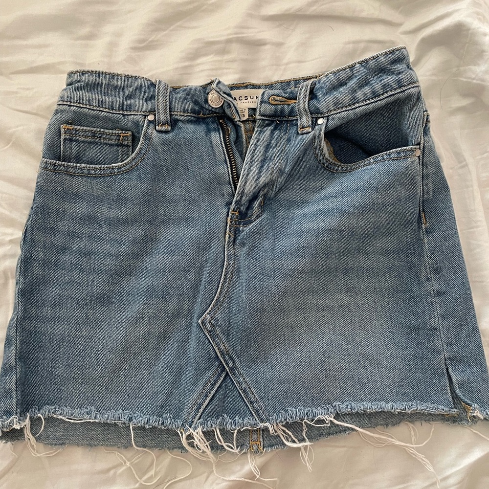 Denim mini skirt